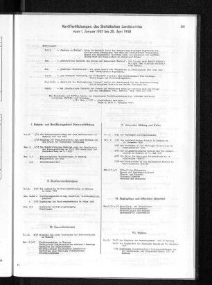 Veröffentlichungen des Statistischen Landesamtes