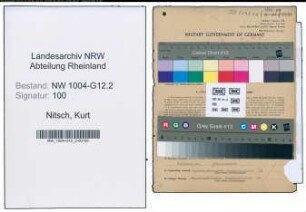 Entnazifizierung Kurt Nitsch , geb. 31.03.1913 (Elektromeister)