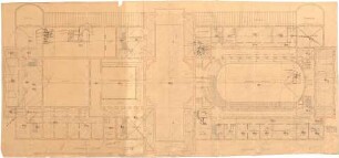 Thiersch, Friedrich von; Wiesbaden; Kurhaus - Grundriss 1. OG