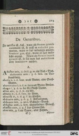 De Generibus