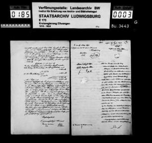 Schuldenwesen der Stiftungspflege bzw. Kirchengemeinde Großdeinbach sowie der Pfarrgemeinde Wetzgau, Gde. Großdeinbach