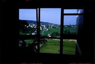 Bischofsgrün: Ausblick vom Zimmer im Ravenna Hotel auf Bischofsgrün