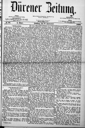 Dürener Zeitung. 1886-1919