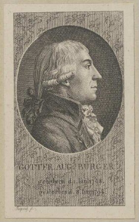 Bildnis des Gottfr. Aug. Bürger