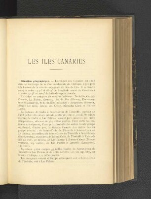 Les Iles Canaries.