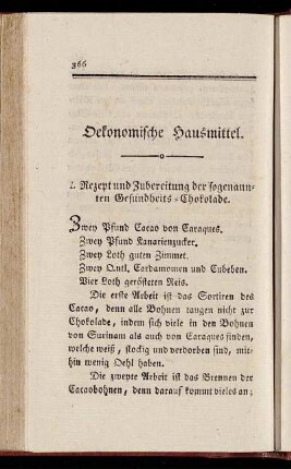 Oekonomische Hausmittel.