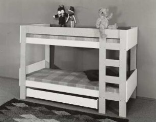 Doppelstockbett "Rustica" mit Bettkasten