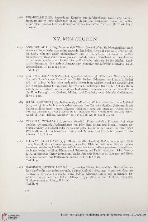 XV. Miniaturen (Nr. 1283 - 1307)