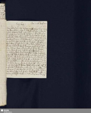 Bl. 120. SvC, Julius an SvC, Wilhelmine