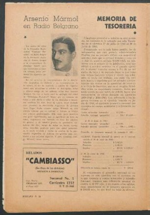 Arsenio Mármol en Radio Belgrano