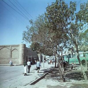 Usbekistan. Buchara. Kalon-Moschee, Straßenansicht