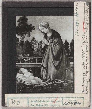 Filippino Lippi: Anbetung des Kindes. Florenz, Uffizien