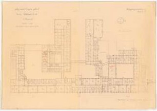 Auswärtiges Amt, Berlin-Mitte: Grundriss 1. Obergeschoss (Belegungszeichnung) 1:200