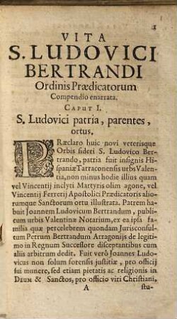 Admiranda vita, virtus, gloria S. Ludovici Bertrandi Valentini ordinis praedicatorum indiarum occidentalium Apostoli