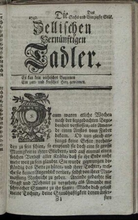 1742. Das Sechs und Vierzigste Stük.