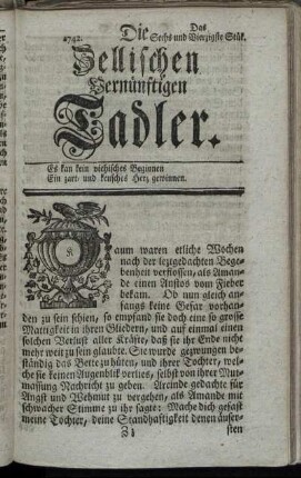 1742. Das Sechs und Vierzigste Stük.