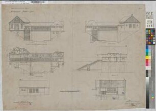 Haltepunkt Essen-Süd, Blatt 3: Ansichten, Schnitte, M. 1:100 Hge, Sknr.: 1, Fanr.: 13, Bunr.: 2