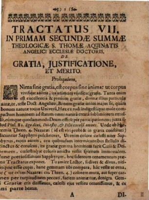 Tractatus theol. in primam secundae Summae theol. S. Thomae Aquin. ..., de gratia, iustificatione ...