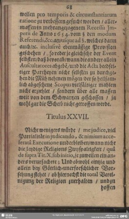 Titulus XXVII.