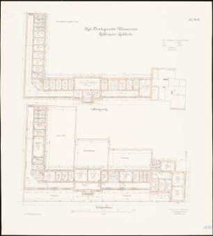 Amtsgericht, Berlin-Weißensee: Grundriss Erdgeschoss, 1. Obergeschoss 1:100