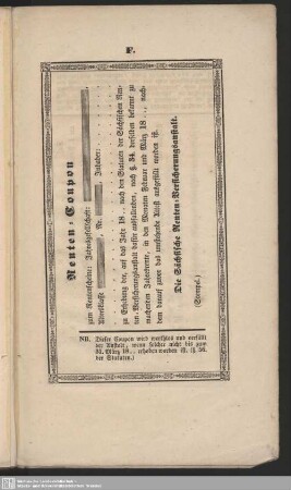 F. Renten-Coupon