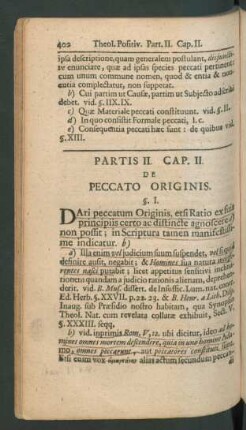 Cap. II. De Peccato Originis