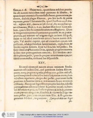 Disputatio Theologica de poena divina peccatorum parentum in liberis. §XXIV-XLVI