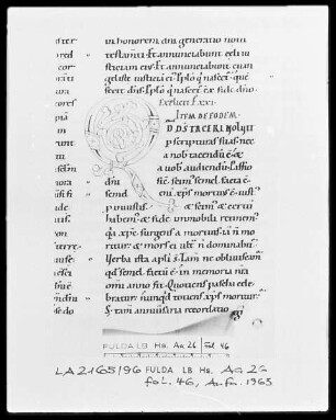 Augustinus, Enarrationes in Psalmos 1-50 — Initiale Q, Folio 46 recto