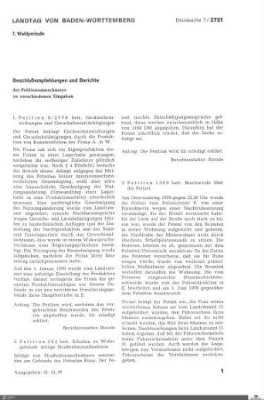 Drucksachen 2731-3000: Anträge, Anfragen, Gesetzentwürfe
