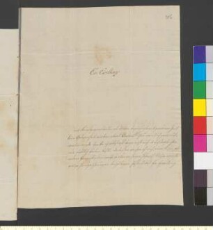 Brief von Börner, Carl Gustav an Goethe, Johann Wolfgang von