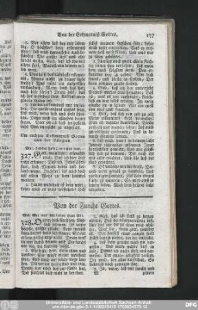 Von der Furcht Gottes.