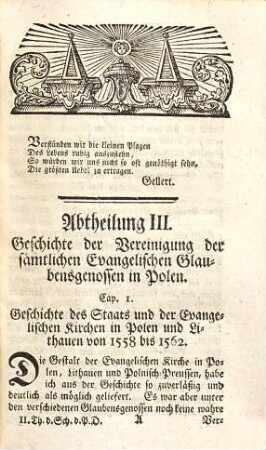 Die Schicksale der Polnischen Dissidenten von ihrem ersten Ursprunge an bis auf jetzige Zeit, Zweyter Theil