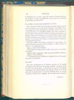 Una antología de poetas hispano-americanos en francés