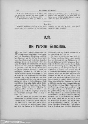 Die Parochie Gnandstein