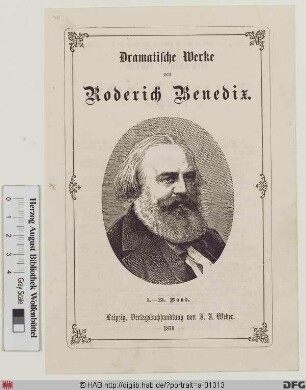 Bildnis Roderich (Julius) Benedix