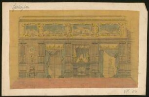 Villa Siemens, Berlin-Wannsee: Wandabwicklung Speisezimmer