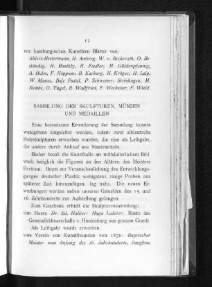 Sammlung der Skulpturen, Münzen und Medaillen