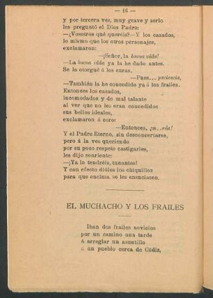 El muchacho y los frailes