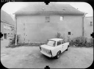 Wurzen, Domgasse 13. Wohnhaus mit Laden. Seitenfront