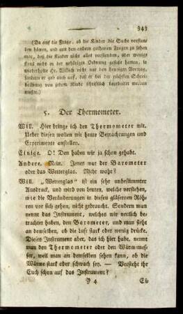 5. Das Thermometer