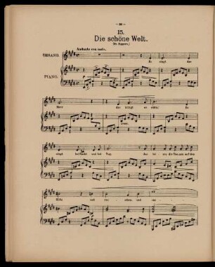 Die schöne Welt (op. 16)