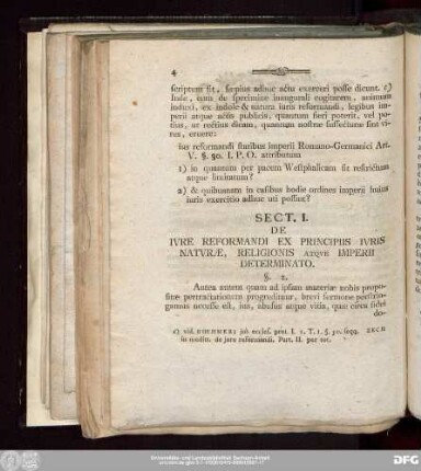 Sect. I. De Iure Reformandi Ex Principiis Iuris Naturae, Religionis Atque Imperii Determinato.