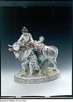 Figurengruppe mit Europa auf dem Stier