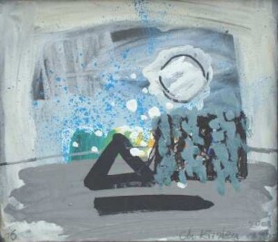 Landschaft in Blau