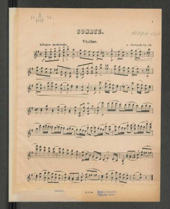 Sonate. [Violine.]