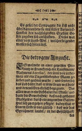 Die betrogene Unzucht.