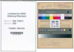 Entnazifizierung Heinrich Voelker , geb. 20.10.1896 (Landwirt)