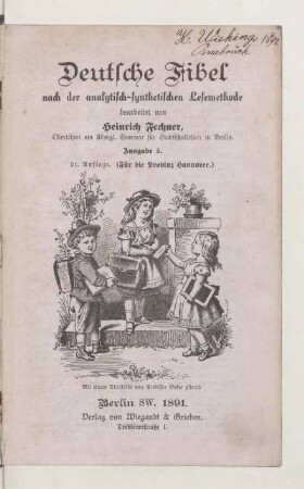 Deutsche Fibel nach der analytisch-synthetischen Lesemethode