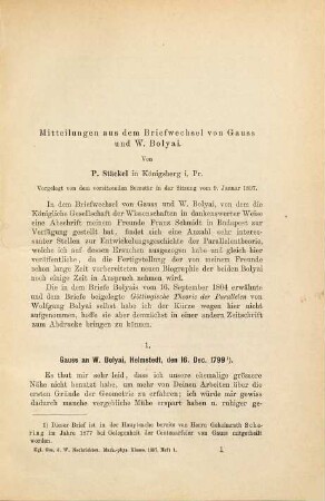 Nachrichten von der Gesellschaft der Wissenschaften zu Göttingen, Mathematisch-Physikalische Klasse. 1897