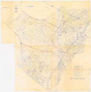 Olympisches Sportfeld mit Stadion, Athen: Lageplan, amtliche Karte von 1951, 1:2000